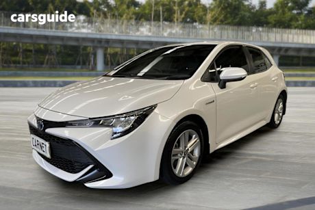 White 2022 Toyota Corolla Hatchback Ascent Sport Hybrid