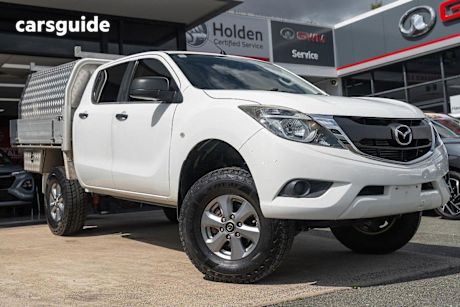 White 2017 Mazda BT-50 Ute Tray XT 4X4