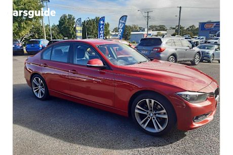 Red 2013 BMW 318D Sedan Luxury Line