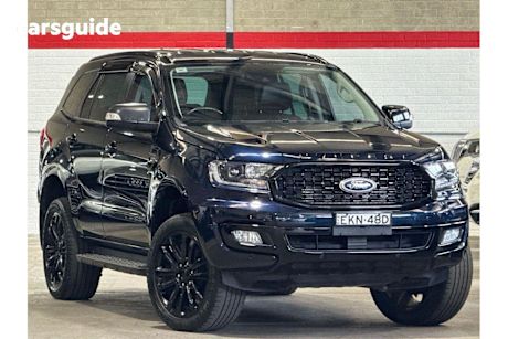 Blue 2020 Ford Everest SUV SPORT R