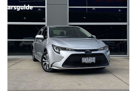 Silver 2021 Toyota Corolla Sedan ASCENT SPORT HYBRID F
