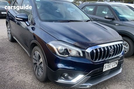 Blue 2019 Suzuki S-Cross Wagon Turbo Prestige