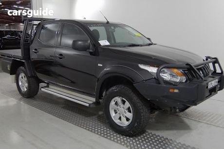 Black 2018 Mitsubishi Triton Dual Cab Utility Glx Plus (4X4)