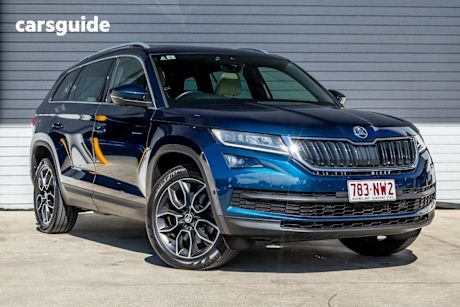 Blue 2021 Skoda Kodiaq Wagon 132 Tsi (4X4)