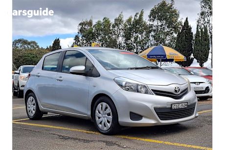 Silver 2012 Toyota Yaris Hatchback Yrs