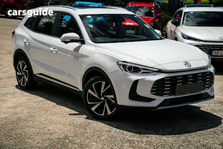White 2025 MG ZS SUV ESSENCE HYBRID+ F