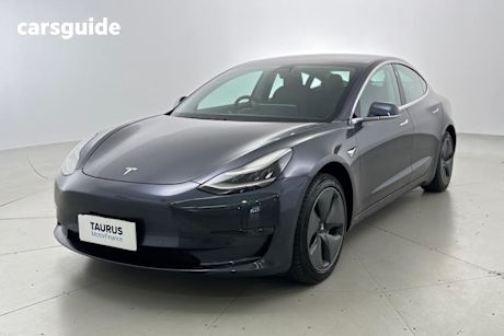 Grey 2019 Tesla Model 3 Sedan STANDARD RANGE PLUS R