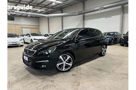 Black 2019 Peugeot 308 Hatchback Gt
