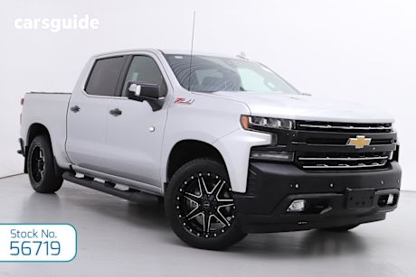 Silver 2020 Chevrolet Silverado Crew Cab Utility 1500 Ltz Premium Tech Pack