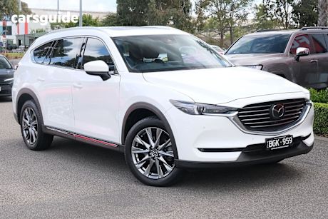 White 2020 Mazda CX-8 SUV ASAKI F