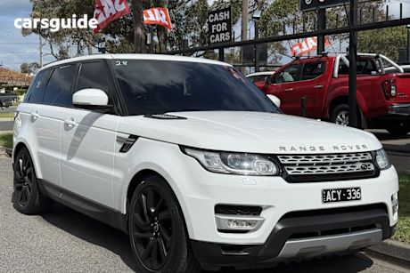 White 2014 Land Rover Range Rover Sport Wagon Sdv8 Hse