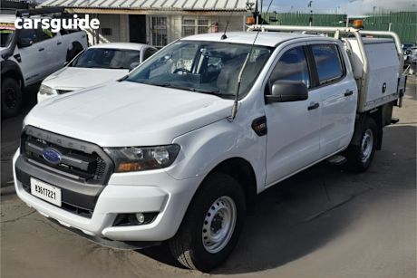 White 2017 Ford Ranger Crew Cab Chassis Xl 3.2 (4X4)