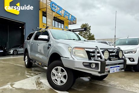 Silver 2013 Ford Ranger Dual Cab Utility Xlt 3.2 (4X4)
