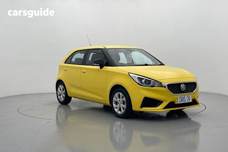 Yellow 2020 MG MG3 Hatchback Core