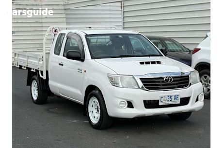 White 2012 Toyota Hilux Ute Tray SR R