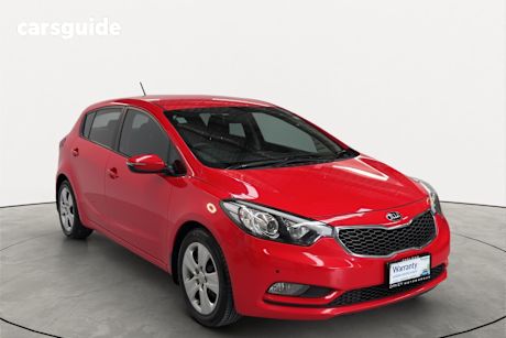 Red 2015 Kia Cerato Hatch S F
