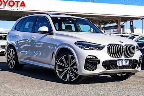White 2019 BMW X5 Wagon Xdrive 30D M Sport (5 Seat)