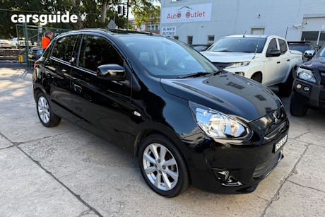 Black 2013 Mitsubishi Mirage Hatchback Ls