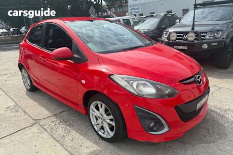 Red 2010 Mazda Mazda2 Hatch GENKI F