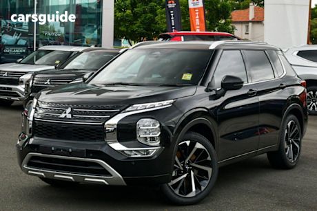 Black 2025 Mitsubishi Outlander Wagon Exceed Tourer 5 Seat (Awd)