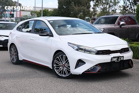 White 2022 Kia Cerato Hatch GT F