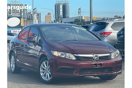 Red 2014 Honda Civic Sedan Vti-Ln