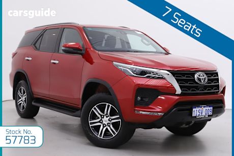 Red 2021 Toyota Fortuner Wagon Gxl