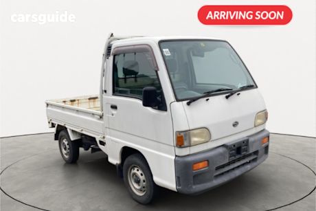White 1997 Subaru Sambar Ute Tray 4WD