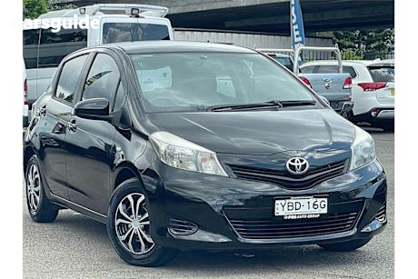 Black 2012 Toyota Yaris Hatchback Yr