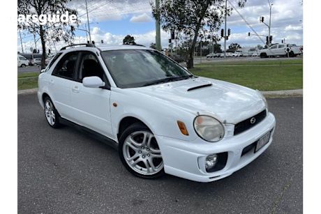 White 2001 Subaru Impreza Hatch WRX 4WD