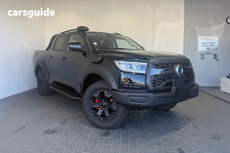Black 2025 GWM Cannon Ute Tray XSR 4X4