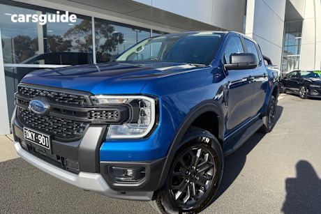Blue 2024 Ford Ranger Ute Tray SPORT 4X4