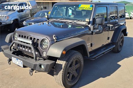 Grey 2014 Jeep Wrangler Softtop Unlimited Sport (4X4)
