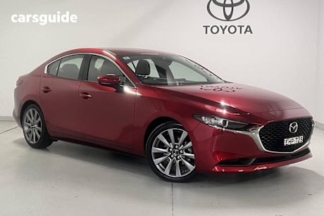 Red 2020 Mazda 3 Sedan G25 Evolve