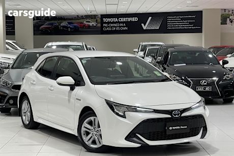 White 2022 Toyota COROLLA HATCH HYBRID Hatch ASCENT SPORT HYBRID F