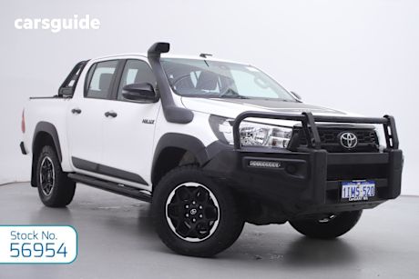White 2018 Toyota Hilux Double Cab Pick Up Rugged X (4X4)