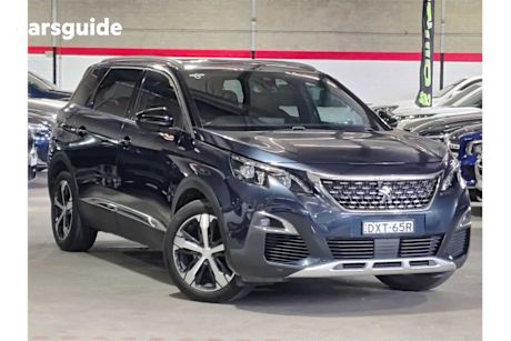 Blue 2018 Peugeot 5008 SUV GT LINE F