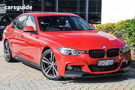 Red 2017 BMW 320D Sedan M Sport
