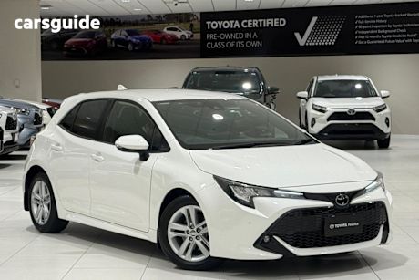 White 2021 Toyota Corolla Hatch SX F