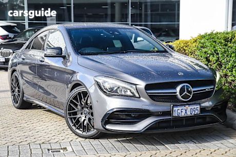 Grey 2017 Mercedes-Benz CLA45 Coupe 4Matic