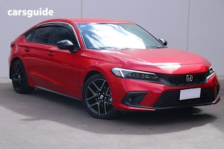 Red 2024 Honda Civic Hatchback Vti-Lx