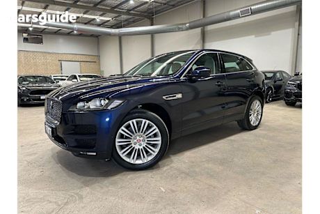 Blue 2016 Jaguar F-Pace Wagon 30D Prestige