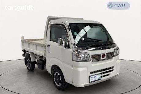 White 2023 Daihatsu Hijet Ute Tray TIPPER 4WD