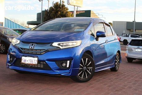 Blue 2014 Honda Fit Hatch (HYBRID) GP5