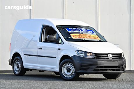 White 2017 Volkswagen Caddy Commercial TSI160 RUNNER F