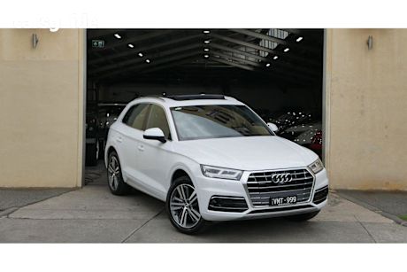 White 2019 Audi Q5 SUV 45 TFSI SPORT 4X4