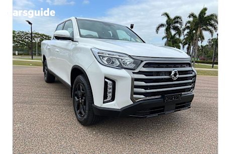 White 2024 Ssangyong Musso Ute Tray ULTIMATE 4X4