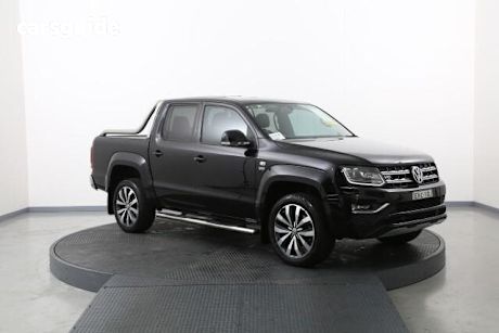 Black 2020 Volkswagen Amarok Dual Cab Utility Tdi580 Ultimate 4Motion
