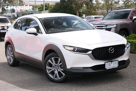 White 2022 Mazda CX-30 SUV G25 TOURING F