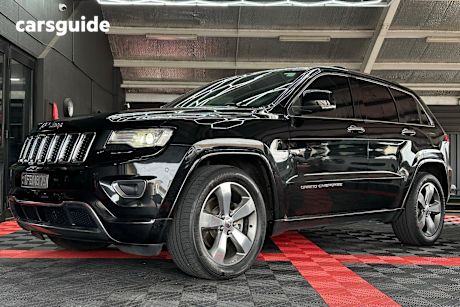 Black 2015 Jeep Grand Cherokee SUV OVERLAND 4X4
